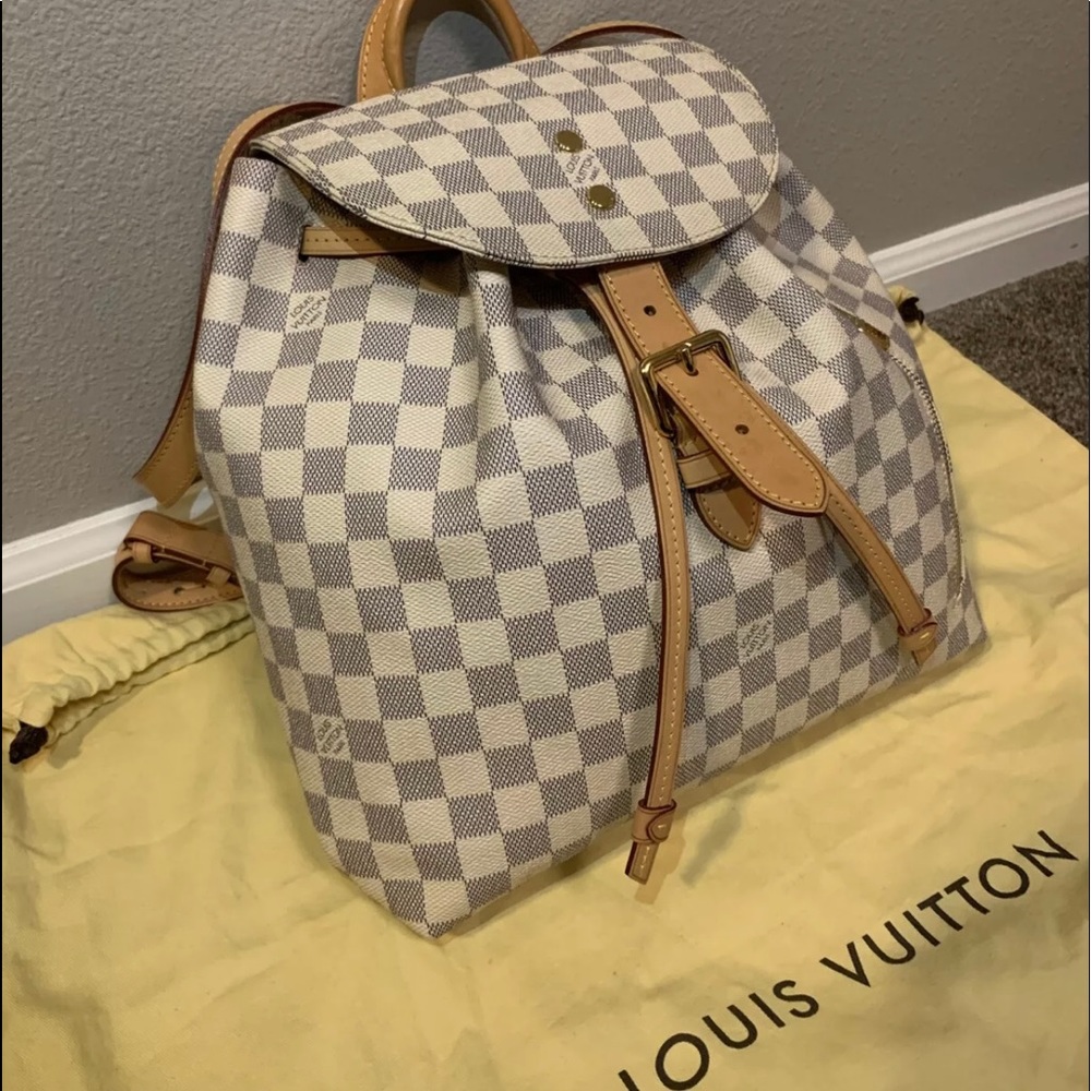 Louis Vuitton Sperone Damier Azur Backpack LV Bag